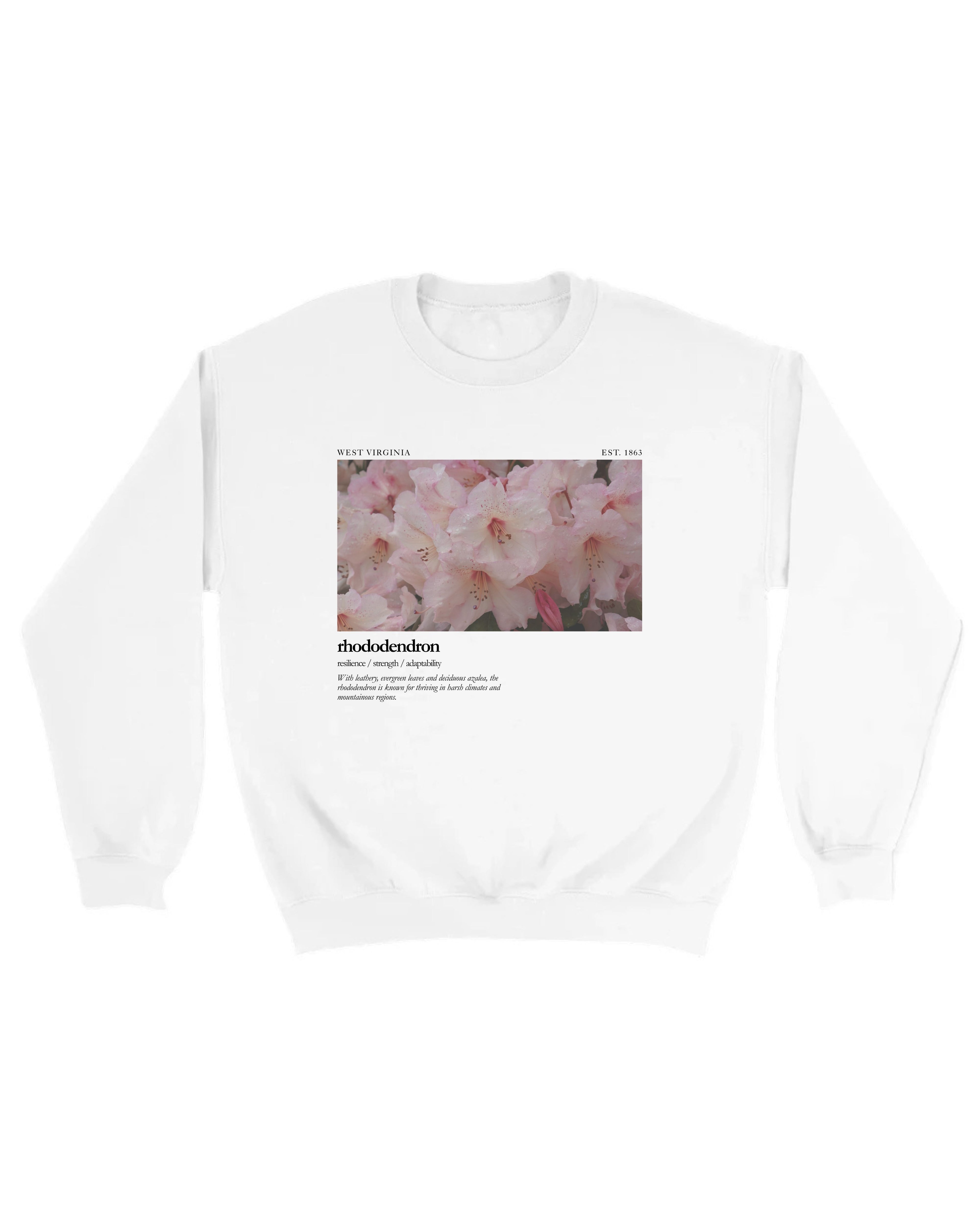 West Virginia Rhododendron Sweatshirt
