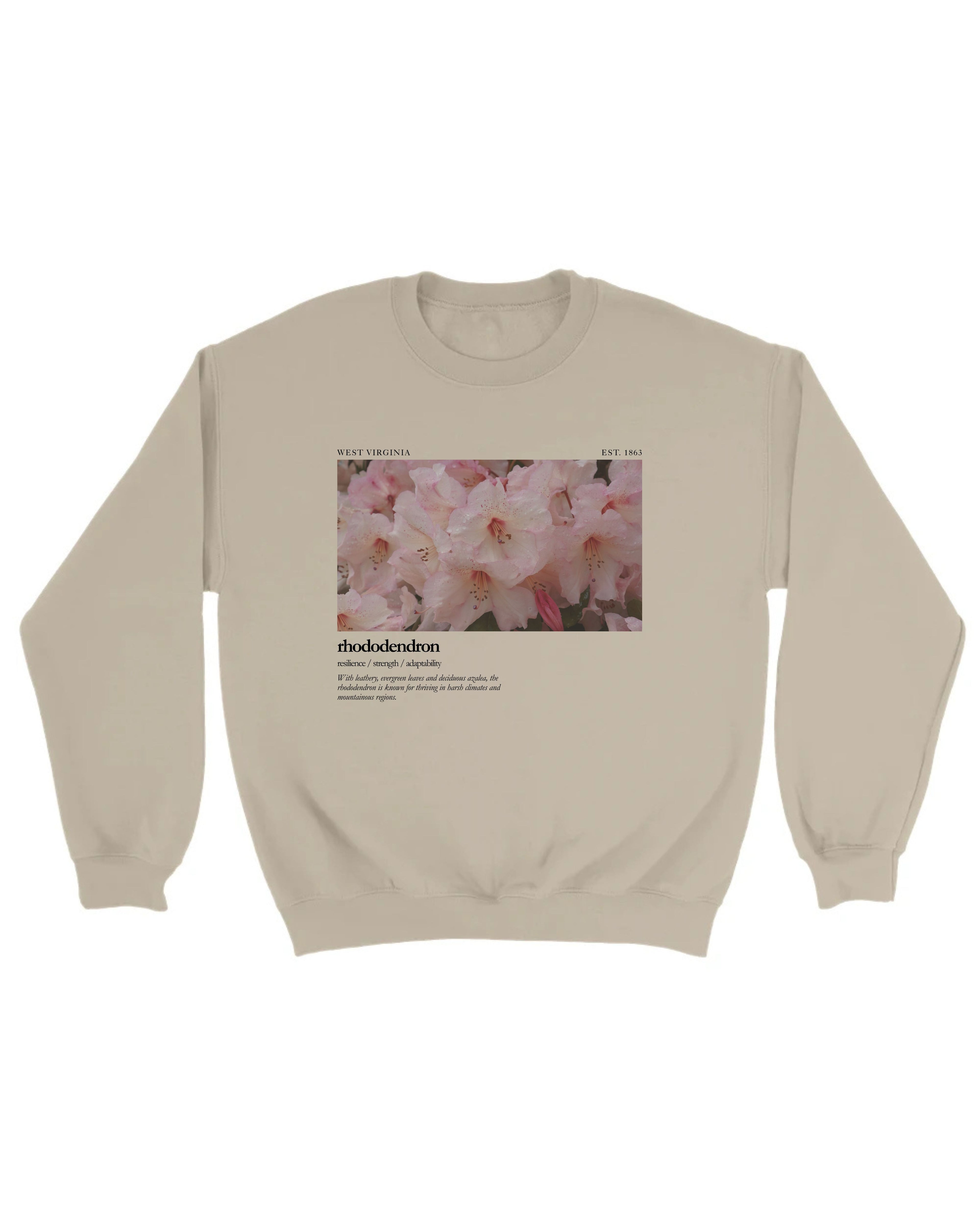 West Virginia Rhododendron Sweatshirt