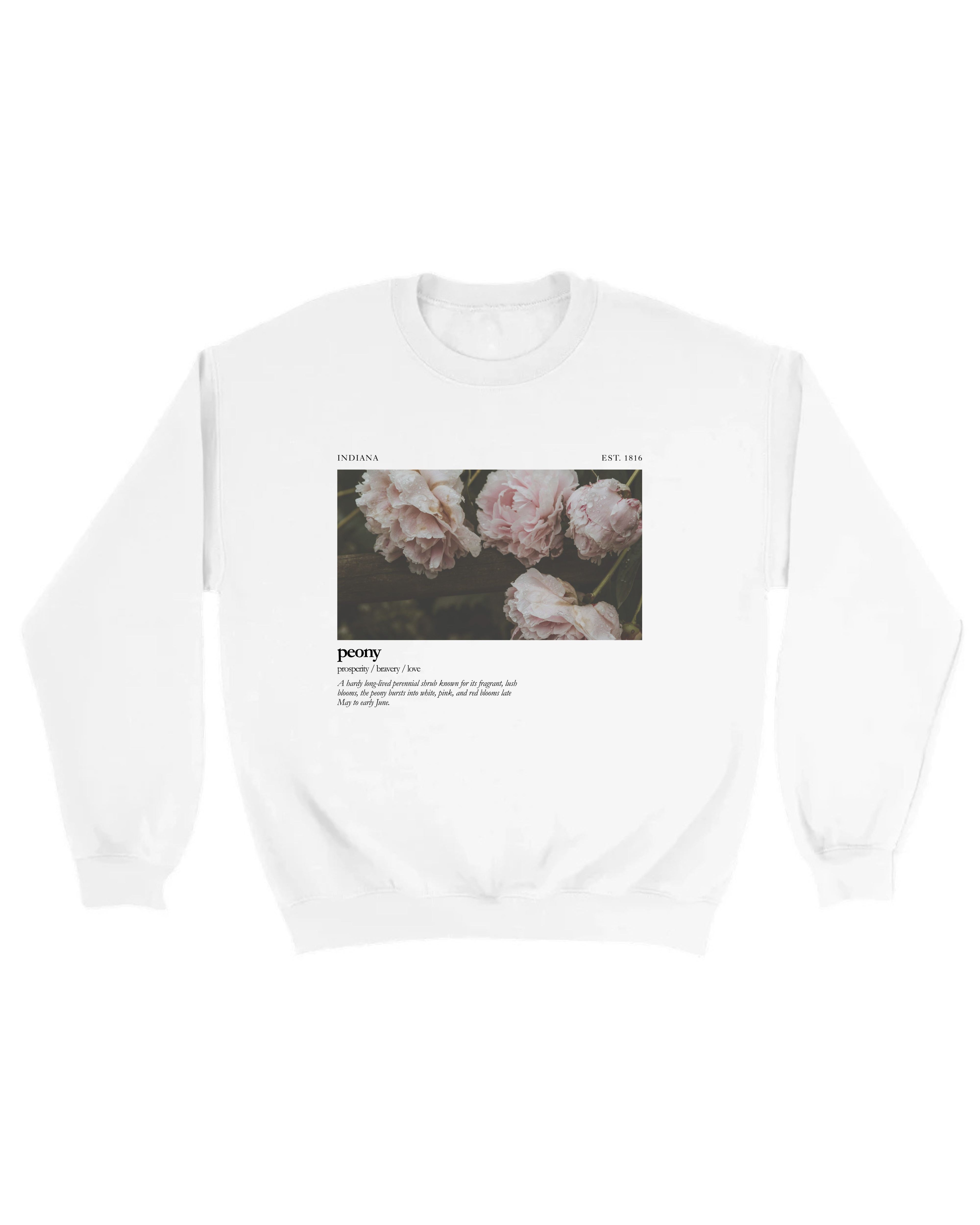 Indiana Peony Sweatshirt