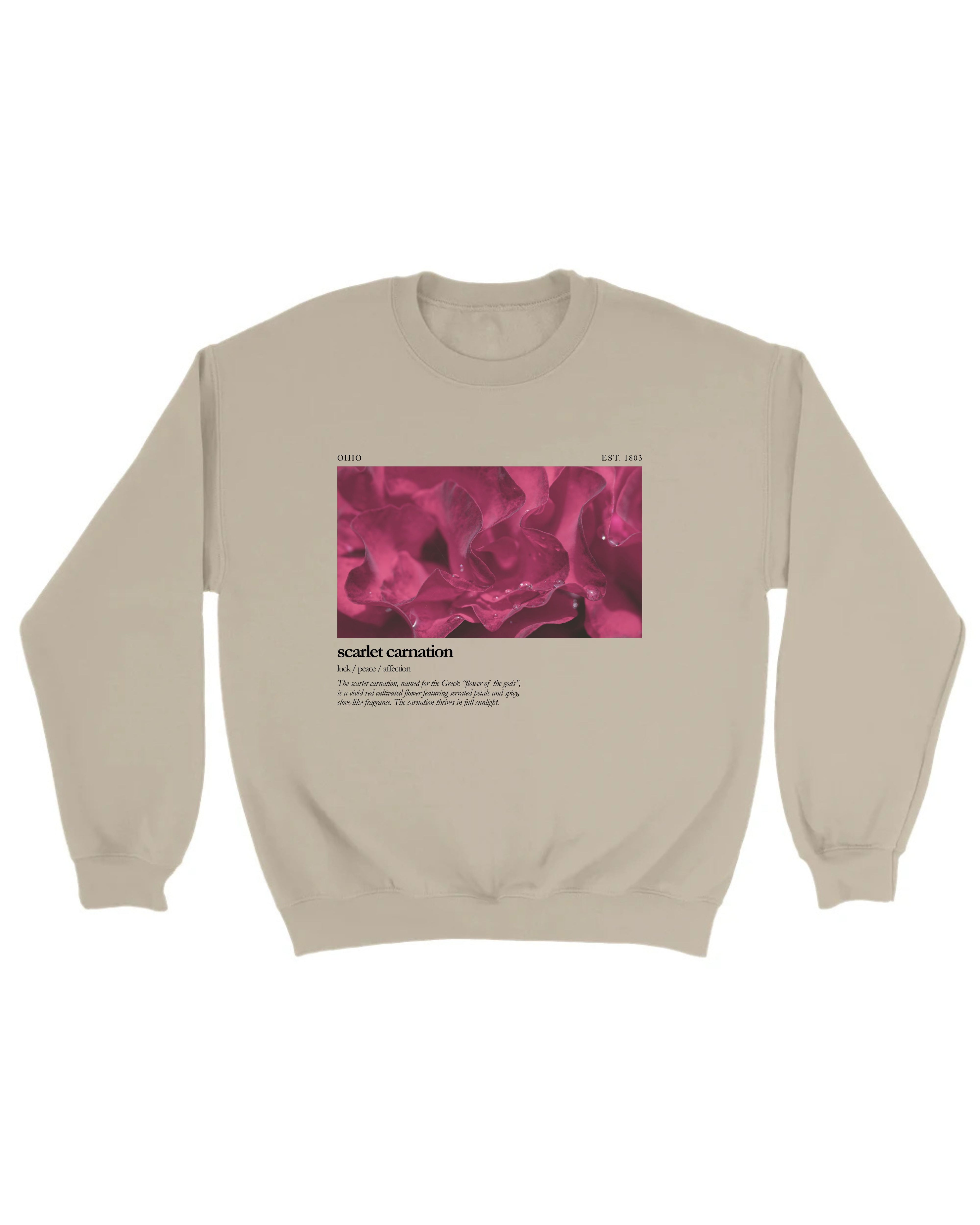 Ohio Scarlet Carnation Sweatshirt