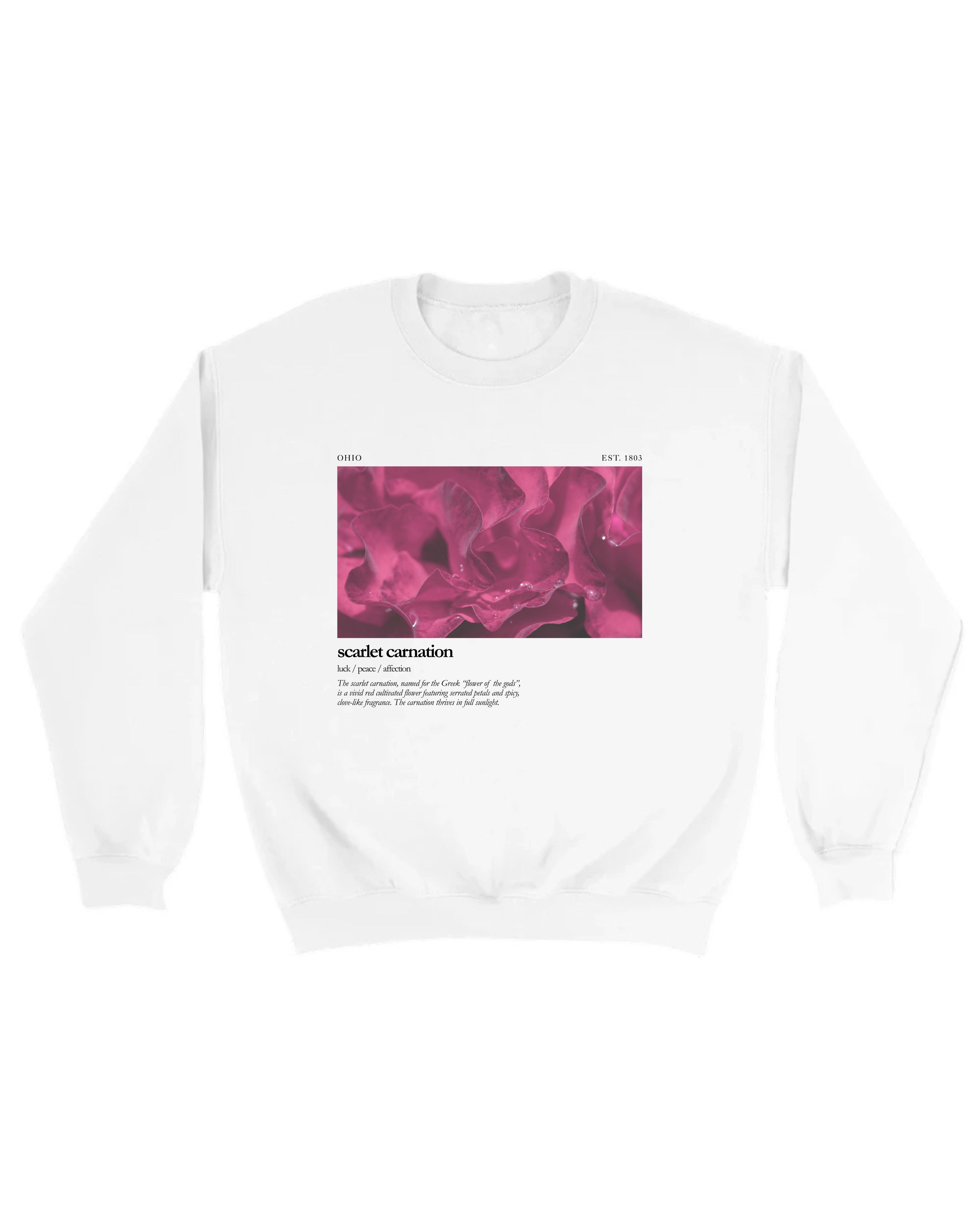 Ohio Scarlet Carnation Sweatshirt