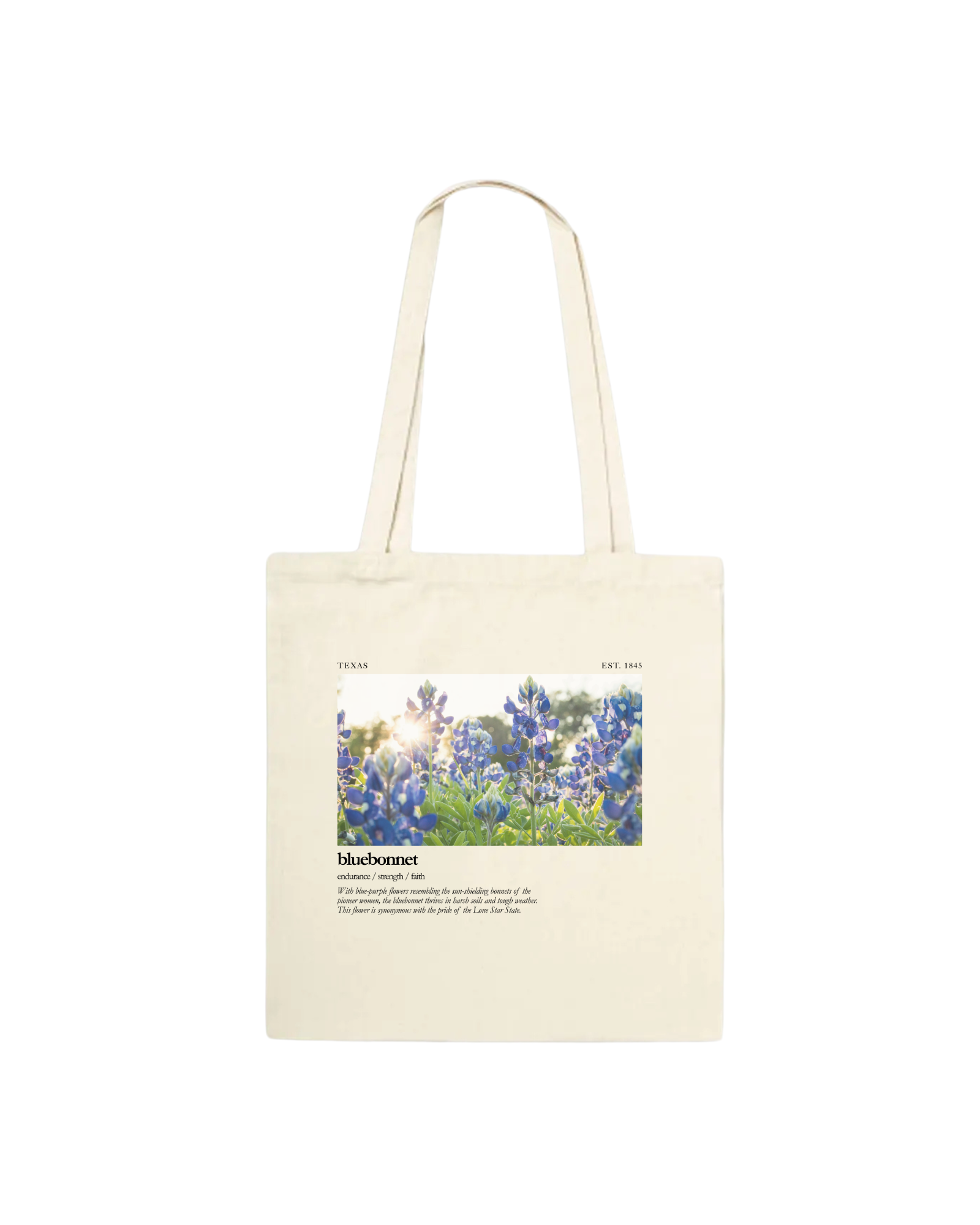 Texas Bluebonnet Book Tote